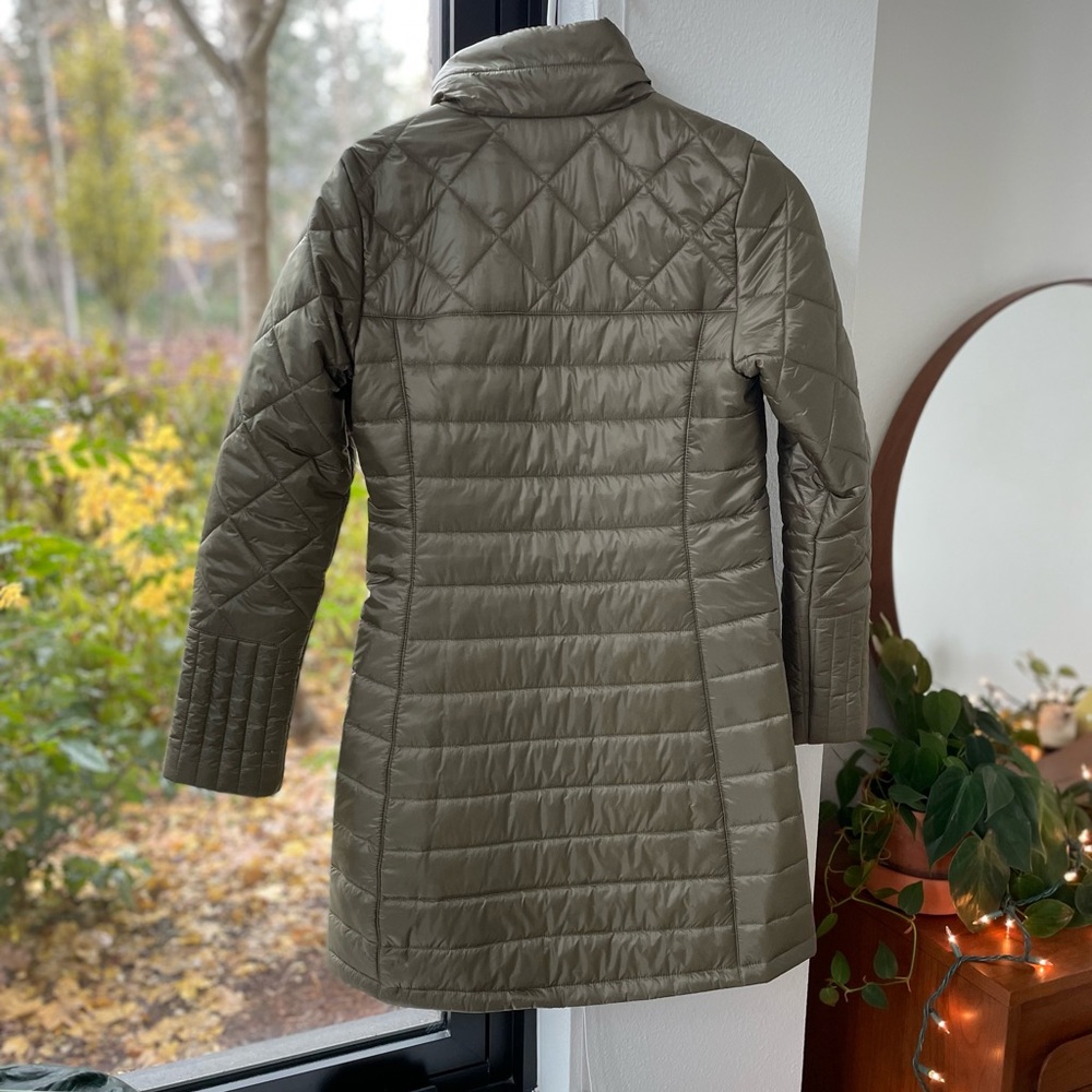 LIKE NEW Patagonia Women’s Radalie Water Repellent Parka Basin Green XS - Picture 3 of 10